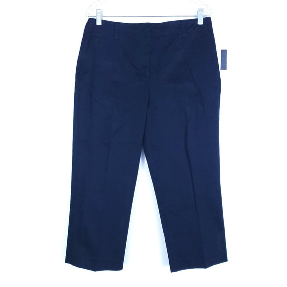 Liz Claiborne Women Pant Cropped Stretch Michaela Size 10 (32x23) - NWT - Picture 1 of 6